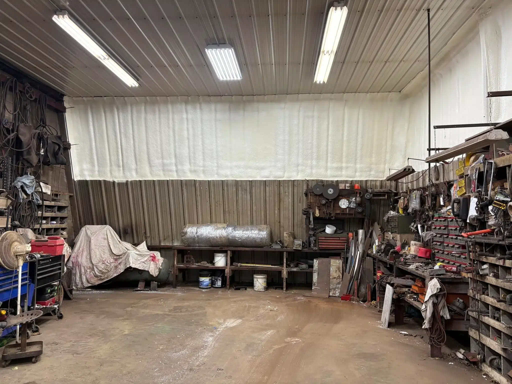 Closed cell foam for storage stability